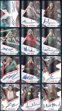 TOPPS STAR WARS CARD TRADER STELLAR CHROME RED SIGNATURES 11 CARD + SPEED AWARD picture