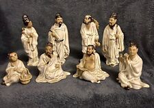 Set Of 8 Chinese Ceramic Shiwan Mudman Mud man Scholars Figures picture
