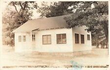 Vintage 1948 RPPC Postcard Graichen Cottage Pleasant Lake Coloma Wisconsin real picture