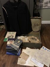 WWII-1950s Louisville KY US Navy Reserves Grouping Small Trunk Paperwork Books picture