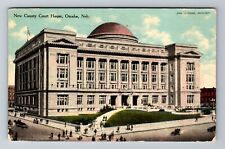 Omaha NE-Nebraska, New County Court House, Antique, Vintage c1910 Postcard picture