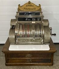 Working Antique 1915 National Cash Register Nickel Plated Model 452-E-2C  picture