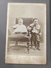 1870-1890’s Cabinet Card Photo Leroy & Carl Carpenter Foreman Studio Manchester  picture