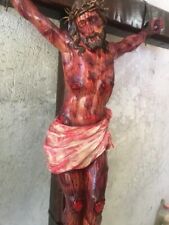 Realistic Crucifix Christ Wound For Meditation, Big Cross, 49.00in picture