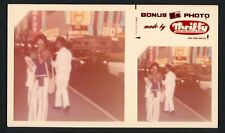 Black African American Woman Man Las Vegas Street Strip Bonus Photo 1960s Casino picture