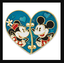 💞 Disney's Mickey & Minnie Mouse Two Piece Hinged Heart 2016 Disney Couples picture