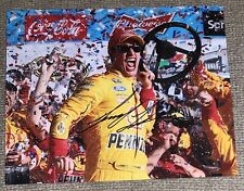 Joey Logano Signed 8x10 Photo Shell Pennzoil Victory Lane Celebration NASCAR COA picture