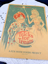 Old Vintage 4-H Food Magic Tricks for Treats HALLOWEEN  Cook Book Fun With Food picture