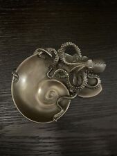 Veronese Design Container of Curiosity Bronze Finish Octopus On Nautilus tray picture
