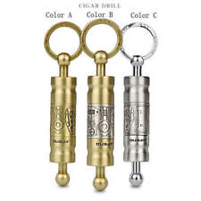 JiFeng Stainless Steel Cigar Hole Punch Cutter Cigar Drill Keychain  picture