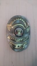  Private investigator badge oval two tone  picture
