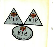 NICE  SET OF 3 CONSOL VIP SAFETY 1984,85 & 86 COAL MINING STICKERS # 195  picture