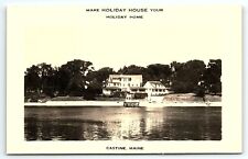 1940s CASTINE MAINE HOLIDAY HOUSE HOTEL MOTEL RPPC ADVERTISING POSTCARD P3593 picture