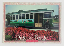 Pigeon Forge Trolley Tennessee Postcard Unposted picture