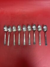 1939 NEW YORK WORLD'S FAIR Lot  9 souvenir spoons WM.ROGERS MFG CO SILVERPLATE#1 picture