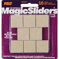 Magic Sliders 1 In. Square Oatmeal Self-Adhesive Heavy-Duty Furniture Pad picture