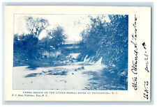 c1900s Upper Bridge On The Little Hoosac River Petersburg NY PMC Postcard picture