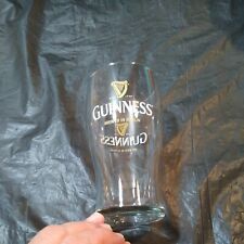 GUINNESS BEER PINT GLASS Logo w/ Embossed HARP Est- 1759 picture