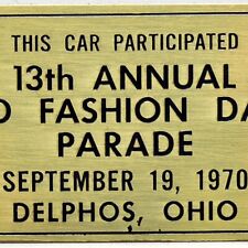 1970 Old Fashion Days Parade Participant Antique Car Show Delphos Allen Co Ohio picture