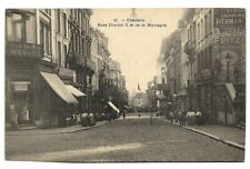PC BELGIUM, CHARLEROI, CHARLES II STREETS AND THE MOUNTAIN, Vintage Postcard (b30061) picture