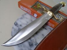 Marbles Stacked Hunter Bowie Knife Fixed Blade Leather Sheath MR555 15 3/4
