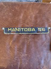 1956 Manitoba License Plate Tab Vintage Canada 🇨🇦 Registration Date 130485 picture