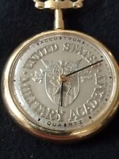 Vintage United States Military Academy / West Point Gold Accu Tron Pocket Watch picture