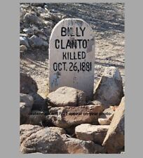 Billy Clanton Grave PHOTO Gunfight OK Corral,Wyatt Earp Shot Boothill Cemetery picture