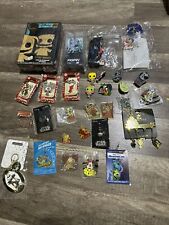Disney Pin Lot Of 30 Items- 25 Pins 4 Charms 1 Button 2 Lanyards Japan  Lot E picture