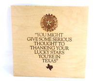 Texas Pride Emblem Box Lid Sign Humorous Decoration 10