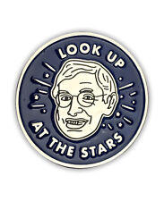 Stephen Hawking Enamel Pin, button, science, cosmos, brief history of time,ALS picture
