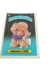 VTG 1985 Corroded Carl # 19a Topps Garbage Pail kids GPK 1 sticker card SN picture
