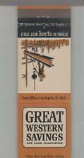 Matchbook Cover - California - Great Western Savings & Loan Los Angeles, CA picture