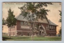 Kendallville IN-Indiana, First Ward School, Antique, Vintage c1917 Postcard picture