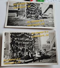 2 Antique RPPC 1900s hunter dead birds shoot hunting Real Photo Postcard Lot picture