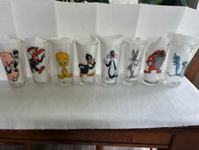 Vintage 1973 Warner Bros Looney Tunes Pepsi Collector Series Glass Lot of 8 picture