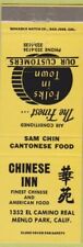 Matchbook Cover - Chinese Inn Menlo Park CA yellow picture