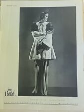 1937 Henri Bendel Women's Ermine Sable Fur Wrap Coat Vintage Fashion  Ad picture