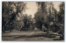 1912 Scene On Jefferson Street Amboy Illinois IL RPPC Photo Antique Postcard picture