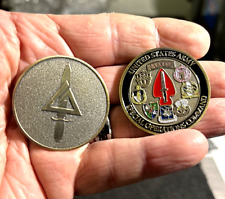 US Army Special Operations Command & Delta Force SO Challenge Coins Sine Pari picture