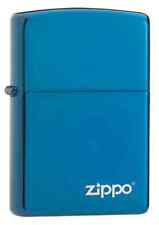 Zippo 20446ZL, High Polish Blue Finish Lighter With Zippo Logo, Full Size picture