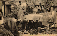 PC JUDAICA, FEZ, AFTER THE RIOT, ISRAELITES, Vintage Postcard (b44887) picture