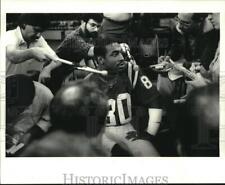 1986 Press Photo New England's Irving Fryar at Superdome for Super Bowl portrait picture