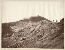 c.1880's PHOTO ITALY - VESUVIUS CRATER SOMMER picture