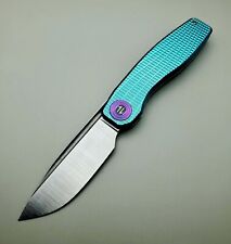 Brown Knives Full-Size FSD #192 Titanium/CPM20CV/ gorgeous custom ano colors picture