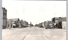 DOWNTOWN MAIN STREET barnesville mn real photo postcards rppc minnesota history picture