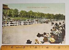 Vintage 1909 Danville, Illinois Postcard PUBLIC DRIVING PARK/Horse Races picture
