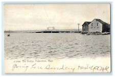 1910 View Of The Bridge Padanaram Massachusetts MA Antique Rotograph Postcard picture