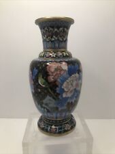 8” Antique Cloisonné Multi Color Vase Excellent Design And Color  picture