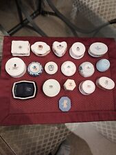 17 Vintage Pill Box Assortment Used in Good Condition. See pics for specifics. I picture